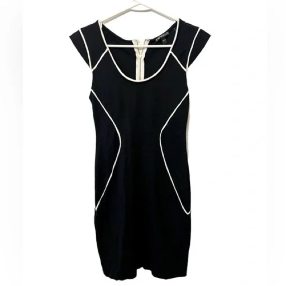 Express Black and white mini dress - Picture 1 of 3